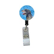 TEACHERS AID Irish Wolfhound Retractable Badge Reel Or Id Holder With Clip TE629389